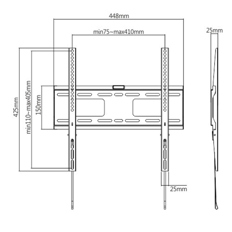 Orca Slim Fixed TV Wall Mounts for 32 to 55
