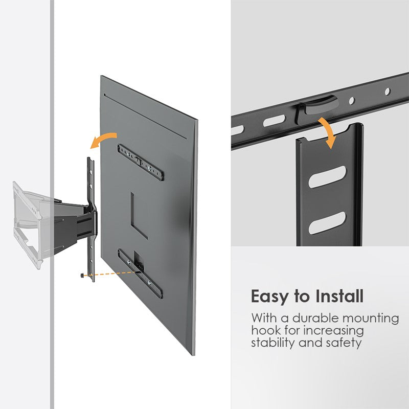 Orca Ultra Slim Full Motion TV Wall Mount For 43
