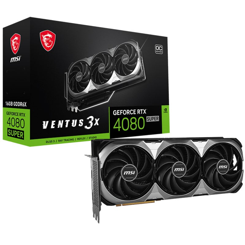 MSI GeForce RTX 4080 SUPER 16GB VENTUS 3X OC Edition GDDR6X Gaming Graphics Card