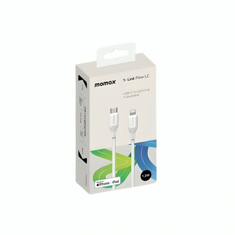 Momax 1-Link USB-C To Lightning, 1.2m, Support 35 Watts Silicon