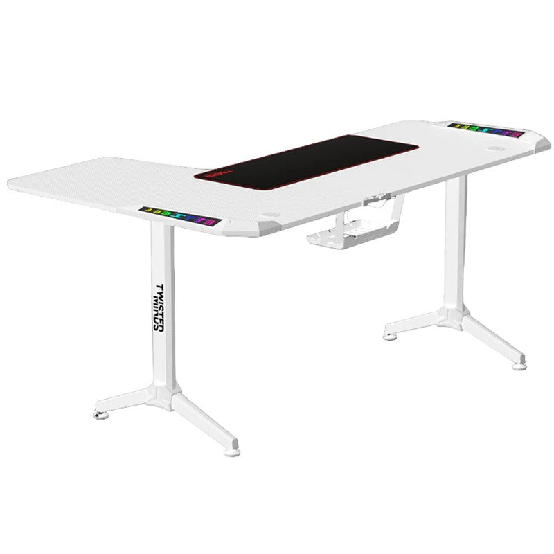 Twisted Minds Corner Gaming Desk - TM-Y-RW-RGB