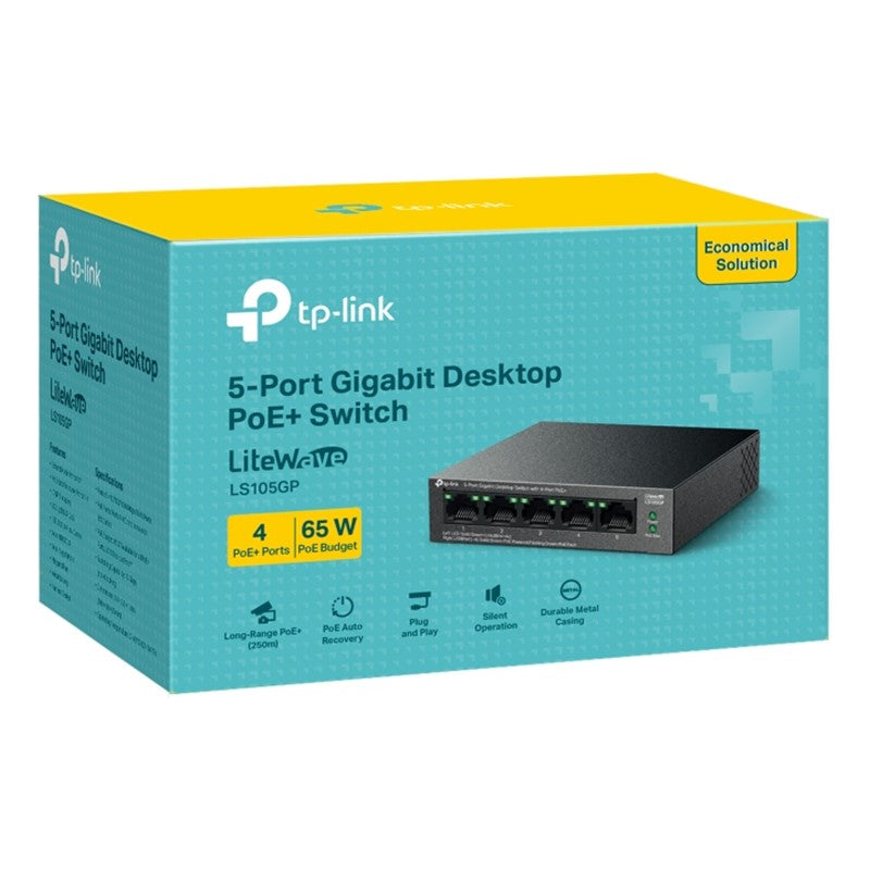 TP-Link 5-Port Gigabit Desktop Switch with 4-Port PoE