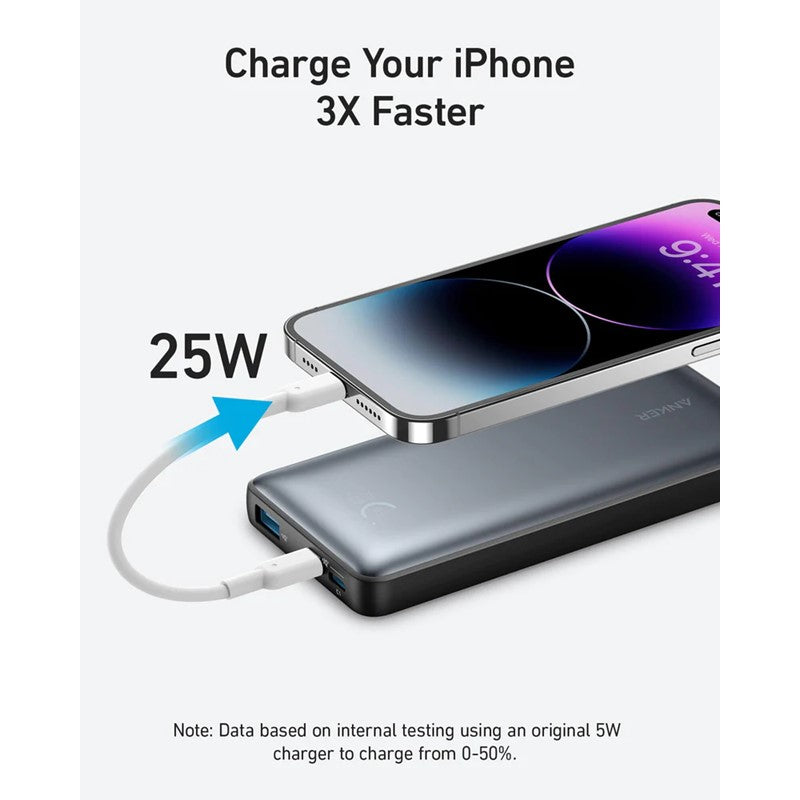 Anker 533 Power Bank (PowerCore 25W) 10000 PD - Black