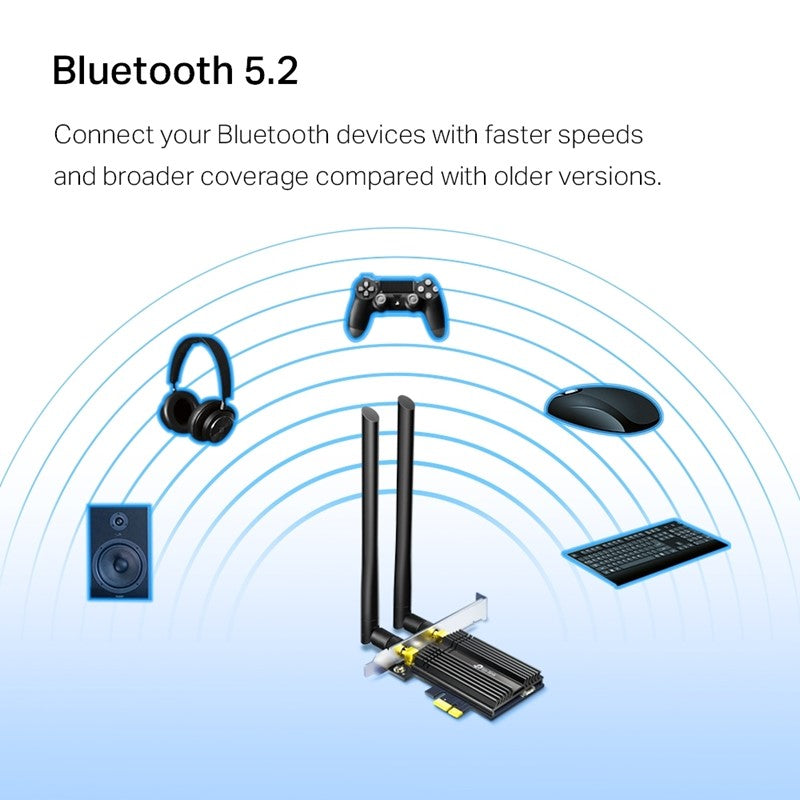 TP-Link AX3000 Wi-Fi 6 Bluetooth 5.0 PCIe Adapter