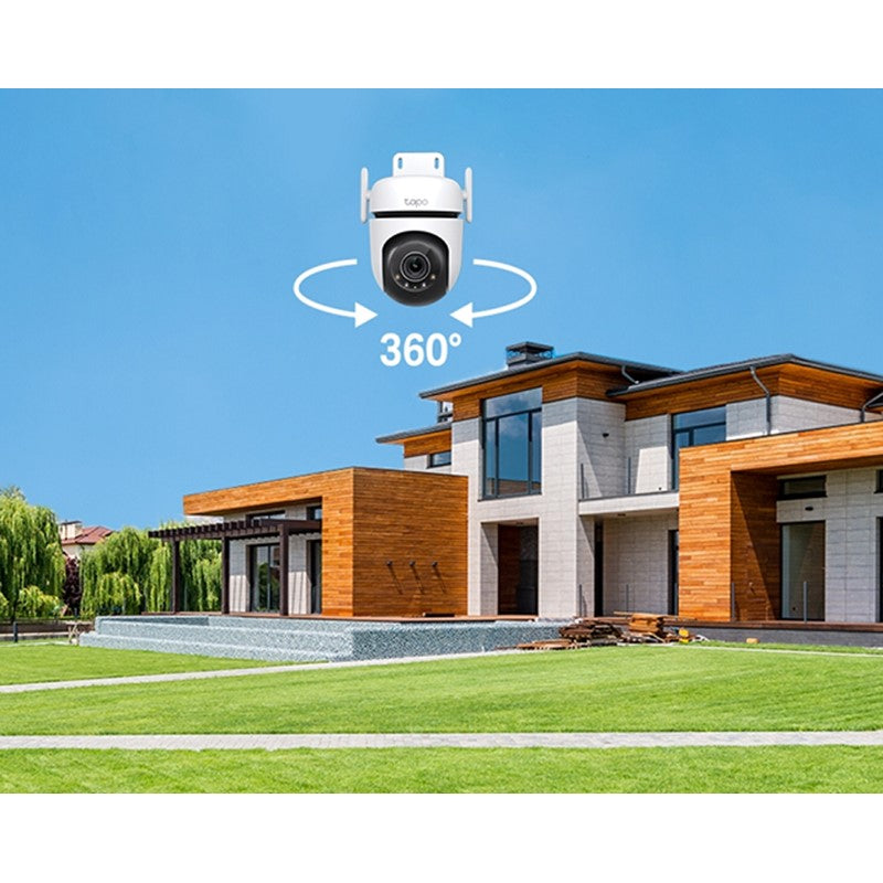 TP-Link Tapo 520WS Outdoor Pan/Tilt Security Wi-Fi Camera 2K, 512GB Micro SD Support