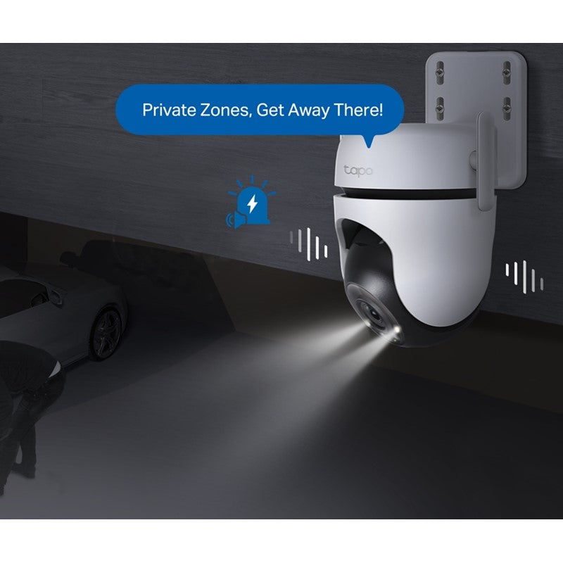 TP-Link Tapo 520WS Outdoor Pan/Tilt Security Wi-Fi Camera 2K, 512GB Micro SD Support