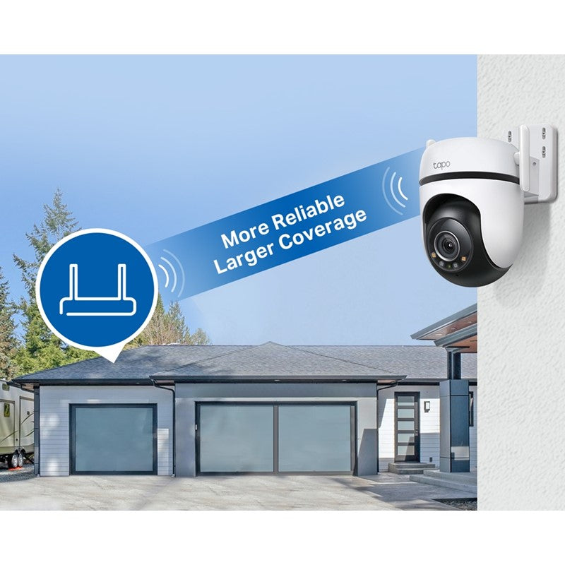 TP-Link Tapo 520WS Outdoor Pan/Tilt Security Wi-Fi Camera 2K, 512GB Micro SD Support
