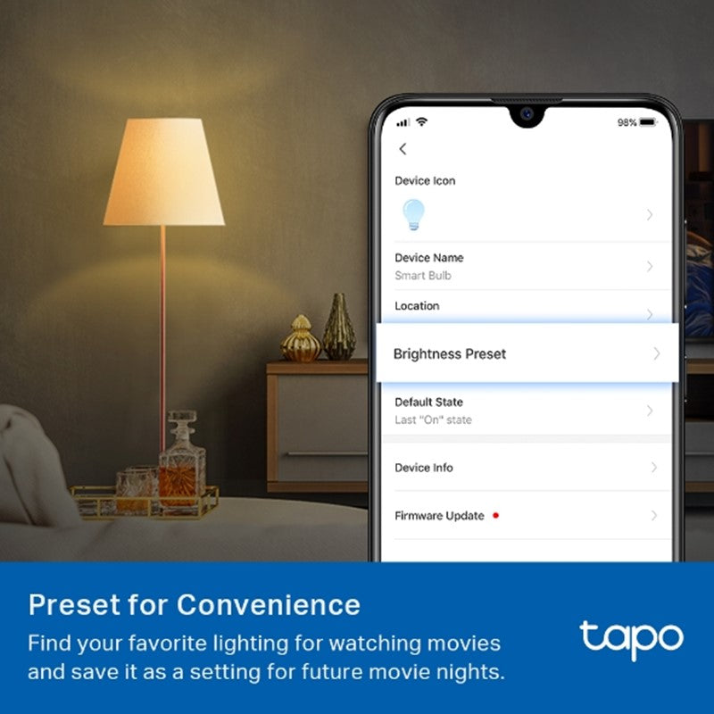 TP-Link Tapo L510E Dimmable Smart Wi-Fi Light Bulb