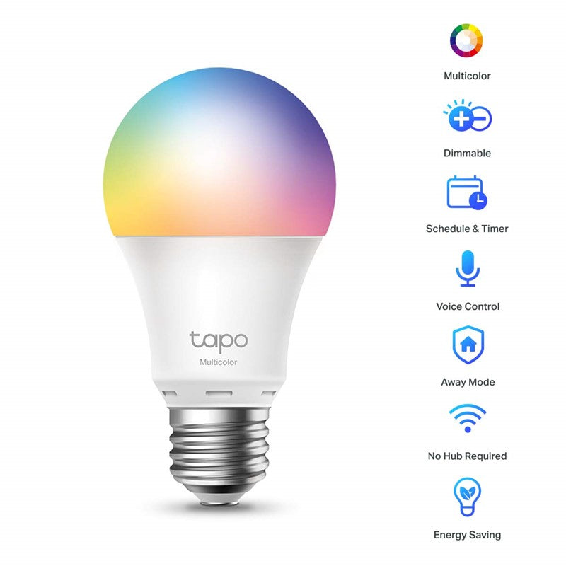 TP-Link Tapo L530E Smart Wi-Fi Light Bulb, Multicolor