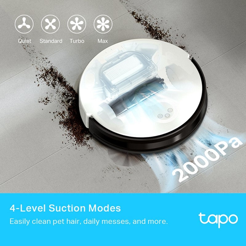 TP-Link Tapo RV10 Plus Robot Vacuum & Mop + Smart Auto-Empty Dock