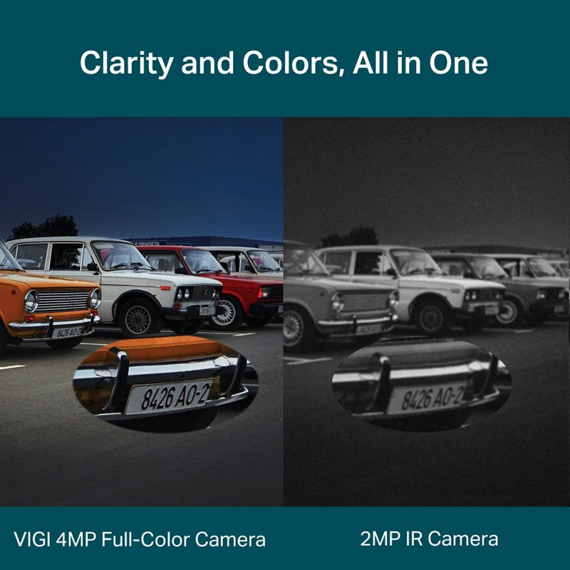 TP-Link VIGI 4MP Outdoor Full-Color Wi-Fi Pan Tilt Network Camera