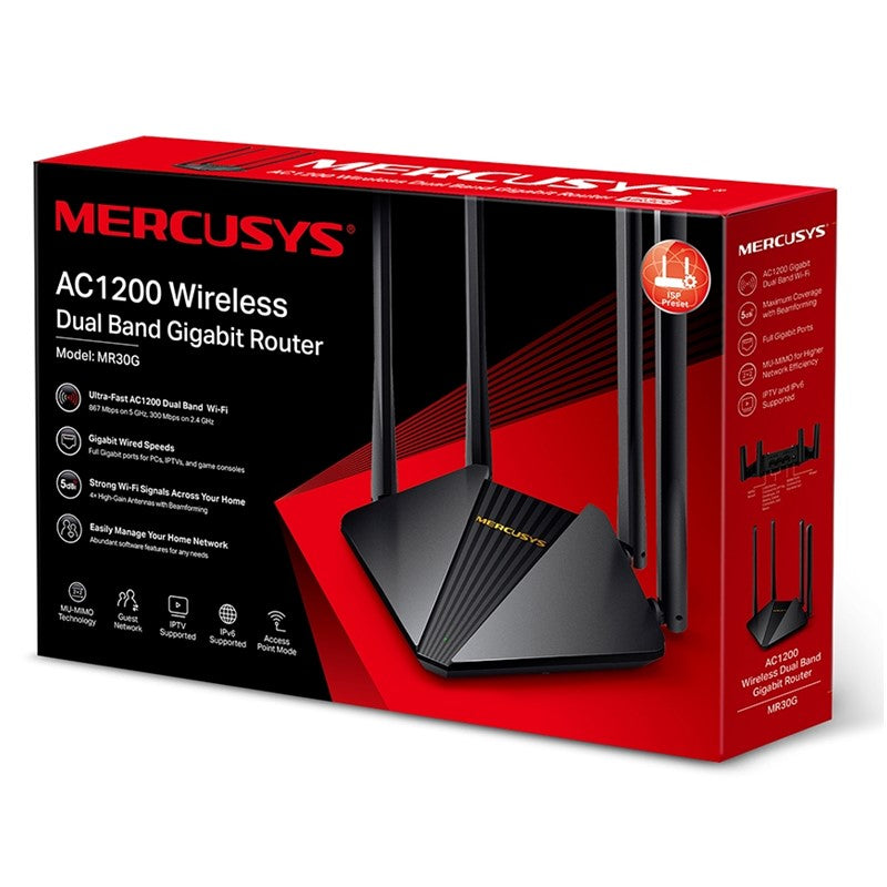Mercusys MR30G AC1200 Wireless Dual Band Gigabit Router