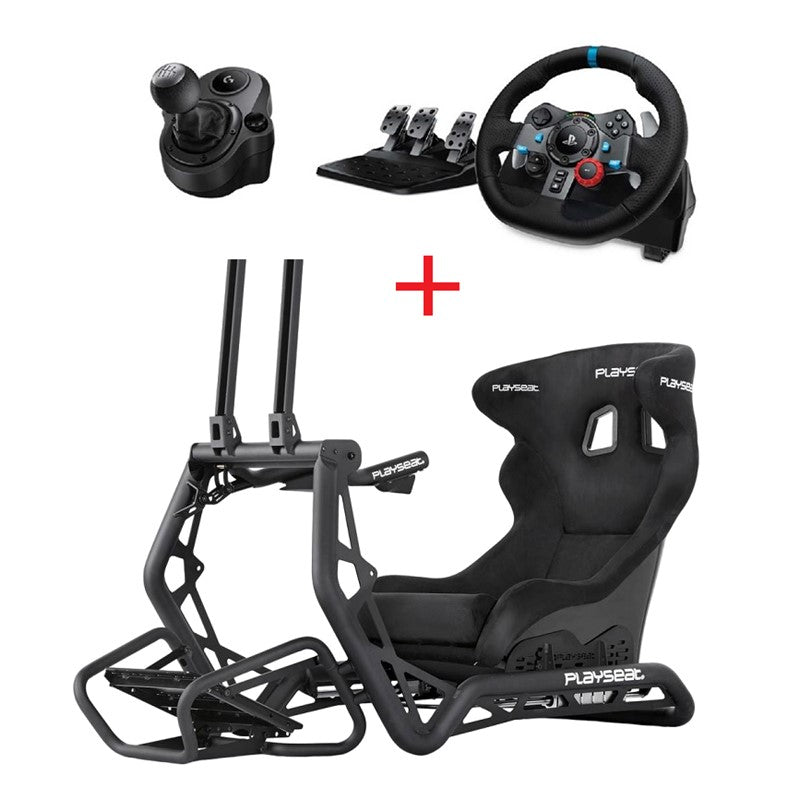 PlaySeat Limited Edition Sensation Pro Black Actifit + Logitech Driving Force G29 Racing Wheel