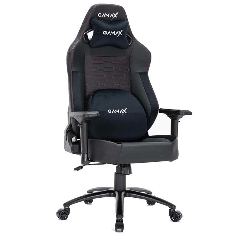 Gamax Ergonomic Adjustable Computer Gaming Desk Chair with Lumbar Support - Black