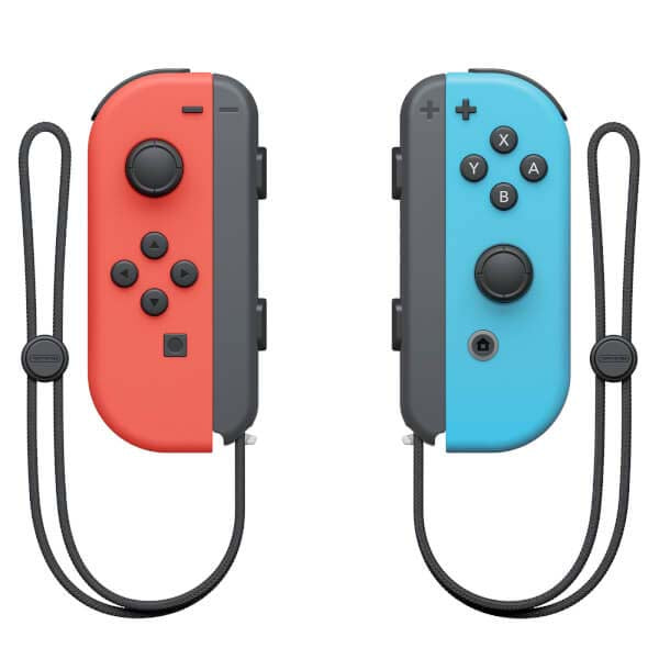 Nintendo Joy-Con Pair Wireless Controllers With Snipperclips for Nintendo Switch - Neon Red/Neon Blue