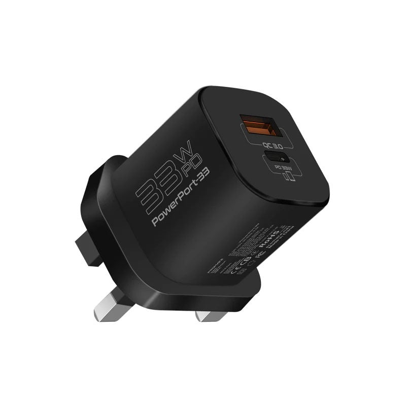 Promate 33W PD GaNFast Charger - White
